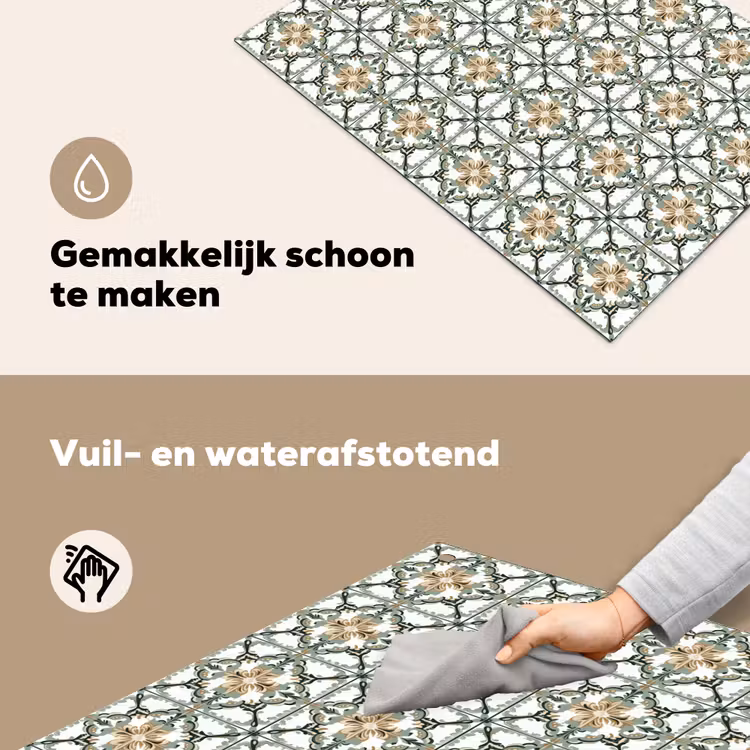 Floraal - Verweerd - Keurrijk Inductie beschemer met haakjes klein 777 -ky-schoon-nl