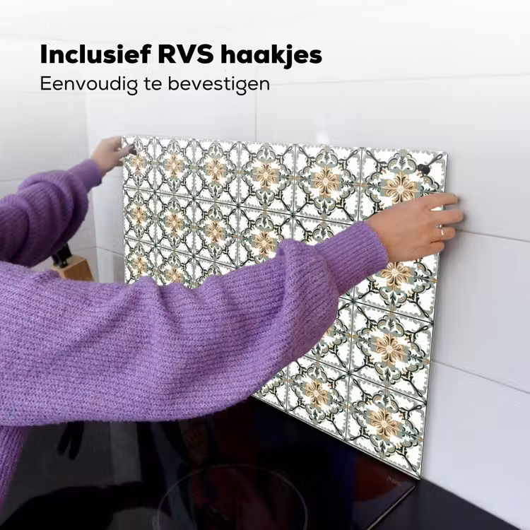 Floraal - Verweerd - Keurrijk Inductie beschemer met haakjes klein 777 -ky-ophangen-nl