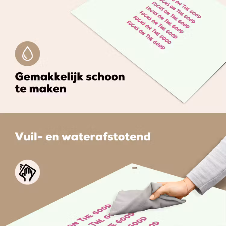 Focus on the good - Roze Inductie beschemer met haakjes klein -ky-schoon-nl
