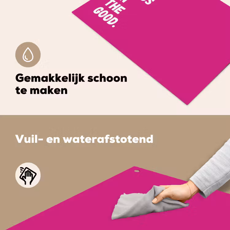 Focus on the good - Roze - Simple Inductie beschemer met haakjes klein -ky-schoon-nl