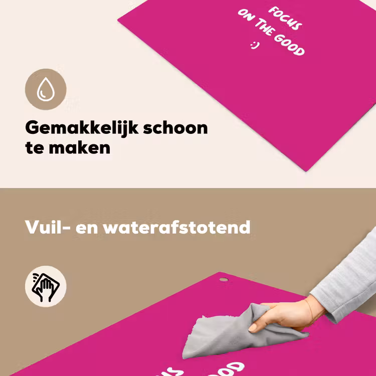Focus - Smiley - Roze Inductie beschemer met haakjes klein -ky-schoon-nl