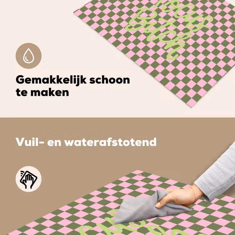 Focus - Vakken - Roze Inductie beschemer met haakjes klein -ky-schoon-nl