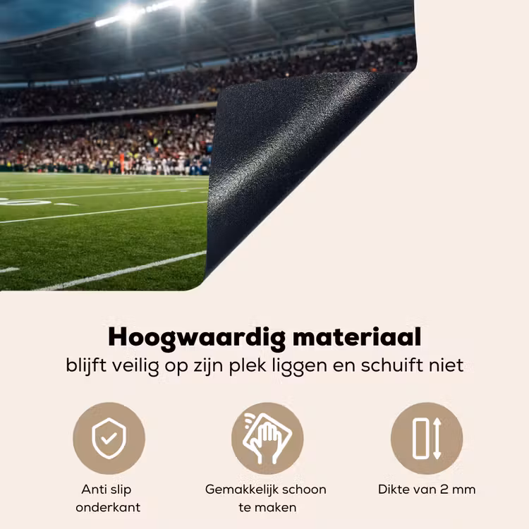 Football - Bal - Stadion - Sport Inductie beschemer met haakjes klein -ky-onderkant-nl