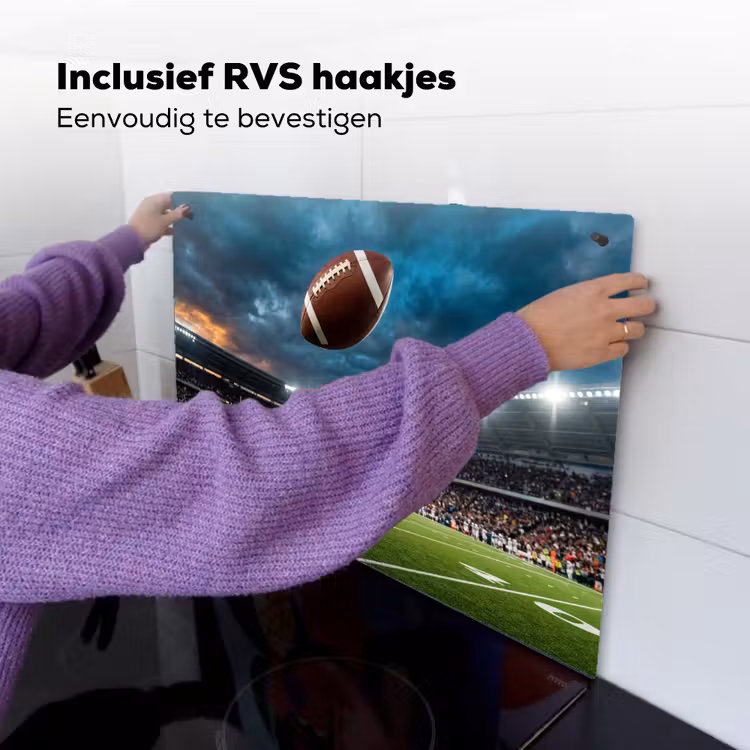 Football - Bal - Stadion - Sport Inductie beschemer met haakjes klein -ky-ophangen-nl