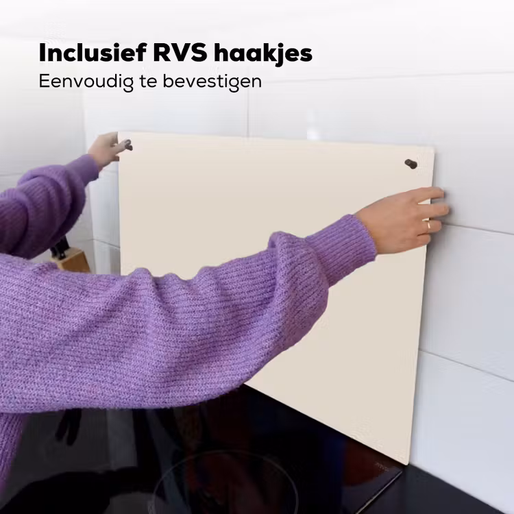 Fresh - Linen - Nude Inductie beschemer met haakjes klein 777 -ky-ophangen-nl