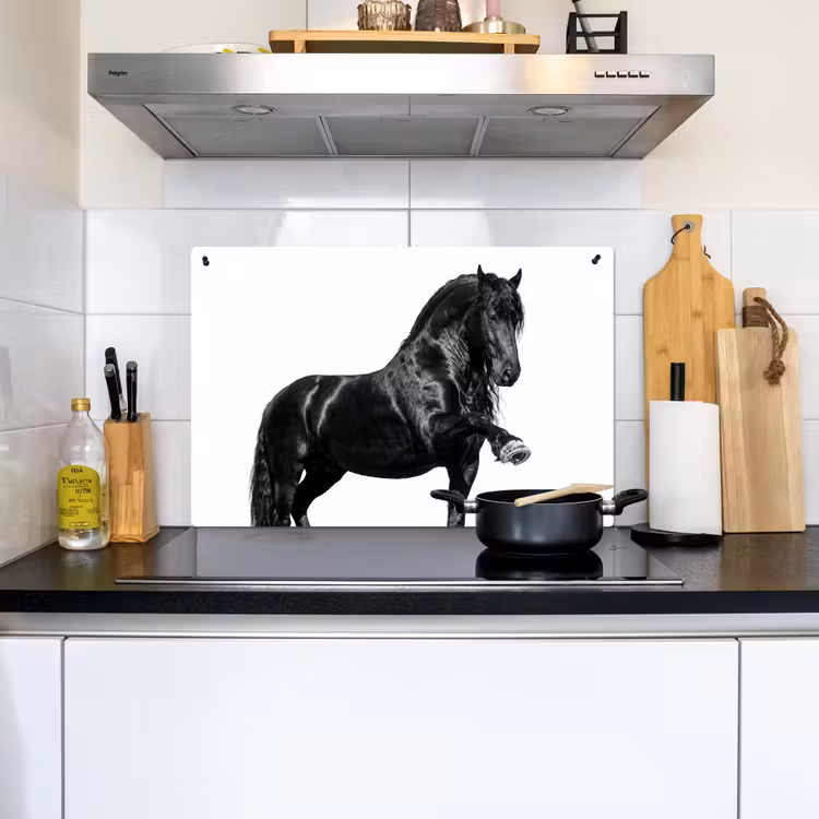 Fries - Hengst - Modern Inductie beschemer met haakjes klein -sfeer2
