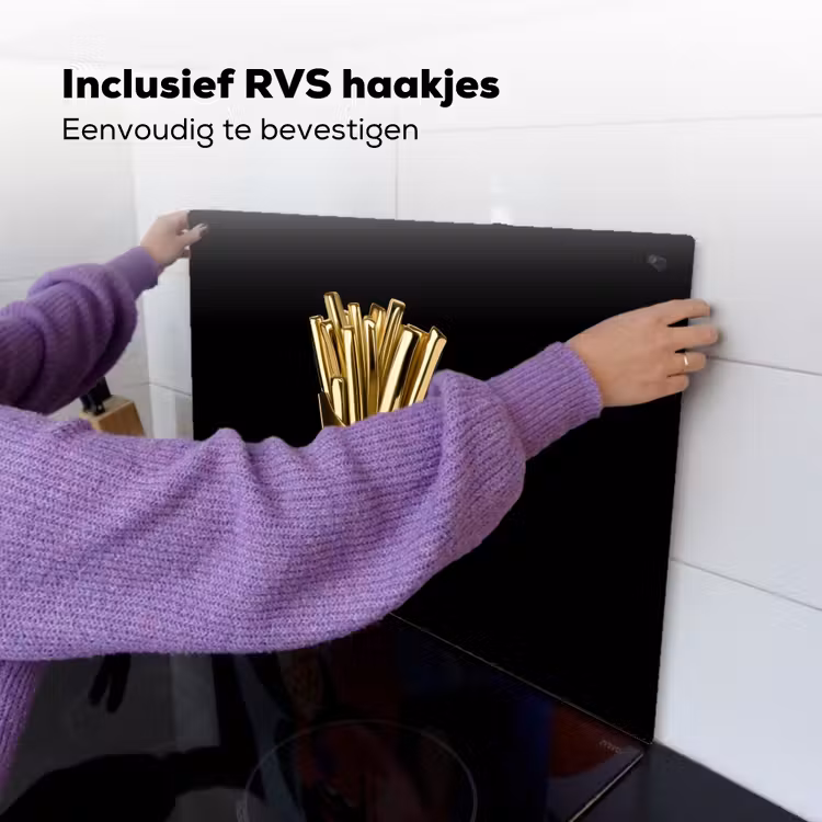 Friet - Goud - Chrome - Eten Inductie beschemer met haakjes klein -ky-ophangen-nl
