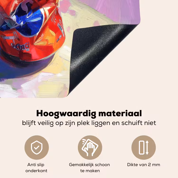 Frisdrank - Blik - Paars Inductie beschemer met haakjes middel -ky-onderkant-nl