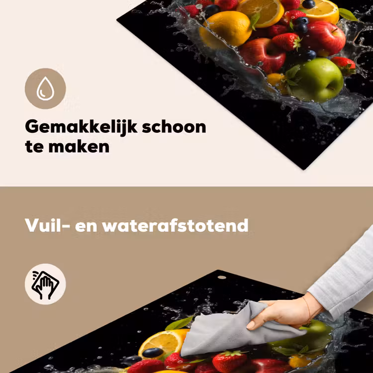 Fruit - Appel - Sinaasappel - Rode vruchten - Water Inductie beschemer met haakjes middel -ky-schoon-nl