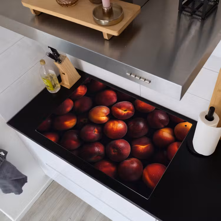 Fruit - Close up - Nectarines Inductie beschemer met haakjes klein -sfeer1