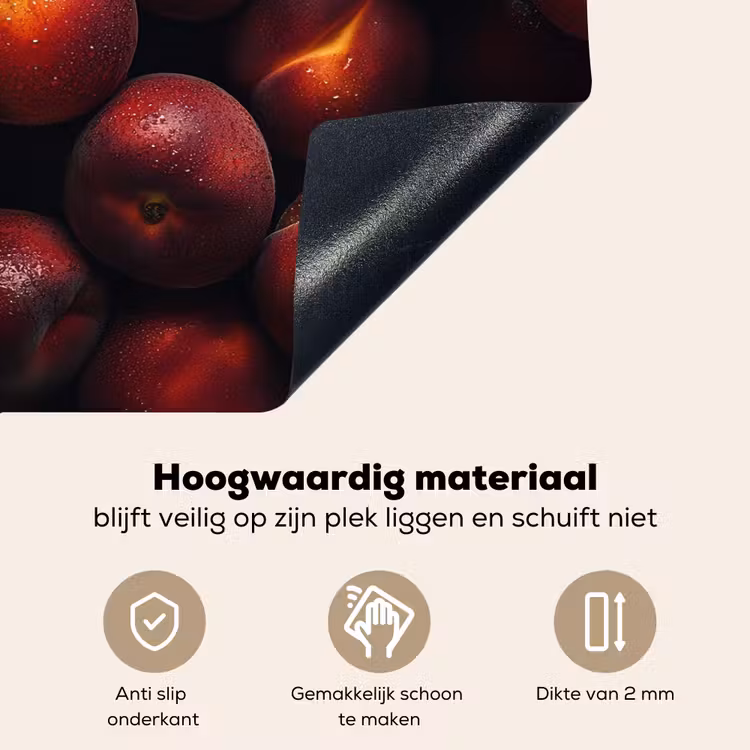 Fruit - Close up - Nectarines Inductie beschemer met haakjes klein -ky-onderkant-nl