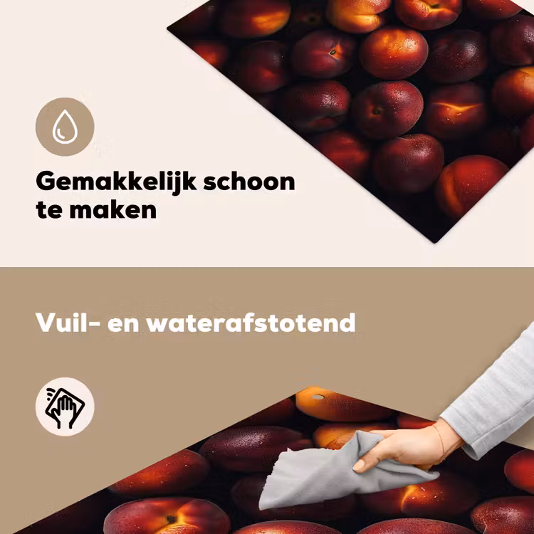 Fruit - Close up - Nectarines Inductie beschemer met haakjes klein -ky-schoon-nl