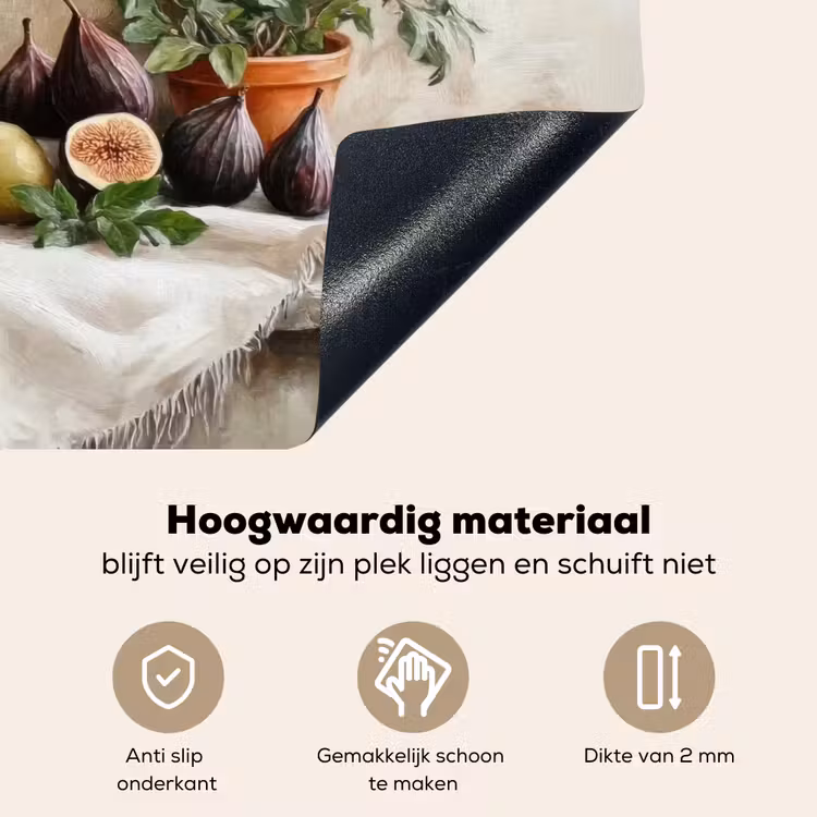 Fruit - Kruiden - Landelijk Inductie beschemer met haakjes klein -ky-onderkant-nl