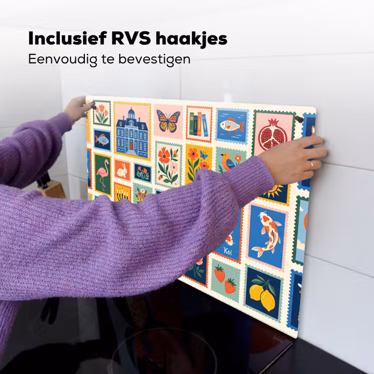 Gebouw - Koepel - Architectuur - Klassiek - Grijs Inductie beschemer met haakjes klein -ky-ophangen-nl