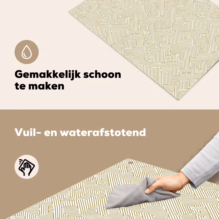 Geometrisch - Lijnen - Groen Inductie beschemer met haakjes klein 777 -ky-schoon-nl