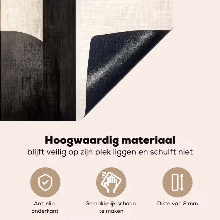 Geometrische - Vormen - Wit Inductie beschemer met haakjes klein -ky-onderkant-nl