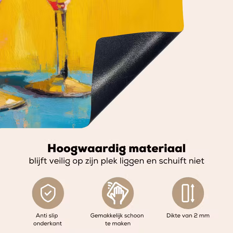Glazen - Cocktail - Citroen - Kers Inductie beschemer met haakjes middel -ky-onderkant-nl