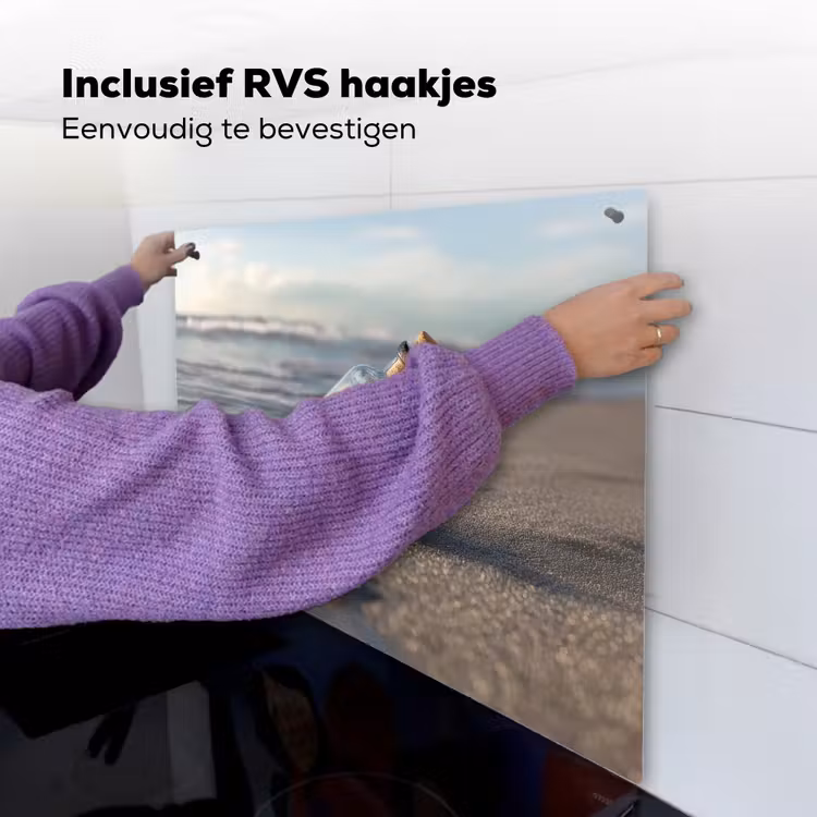 Glazenfles - Post - Zee - Zand Inductie beschemer met haakjes middel -ky-ophangen-nl