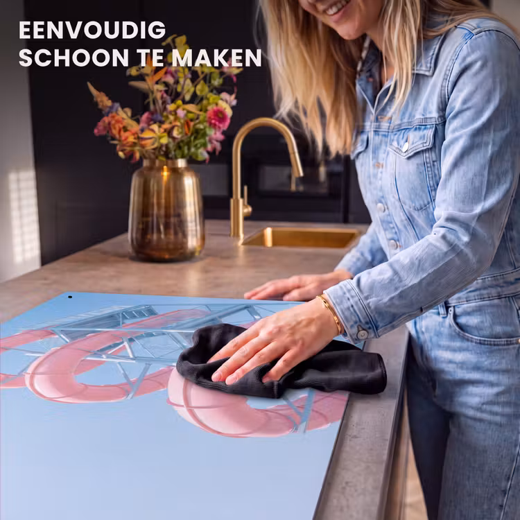 Glijbaan - Waterpark - Spiraal - Modern - Roze Inductie beschemer met haakjes klein -ky-schoon-nl