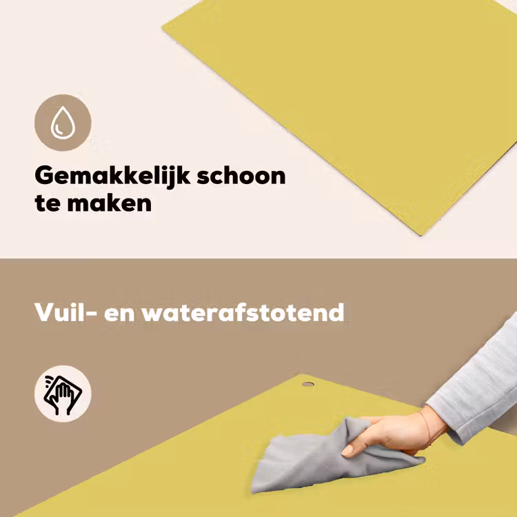 Golden - Ochre - Geel Inductie beschemer met haakjes klein 777 -ky-schoon-nl