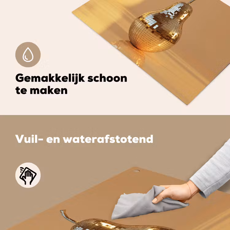 Goud - Disco - Glitter - Peer Inductie beschemer met haakjes klein -ky-schoon-nl