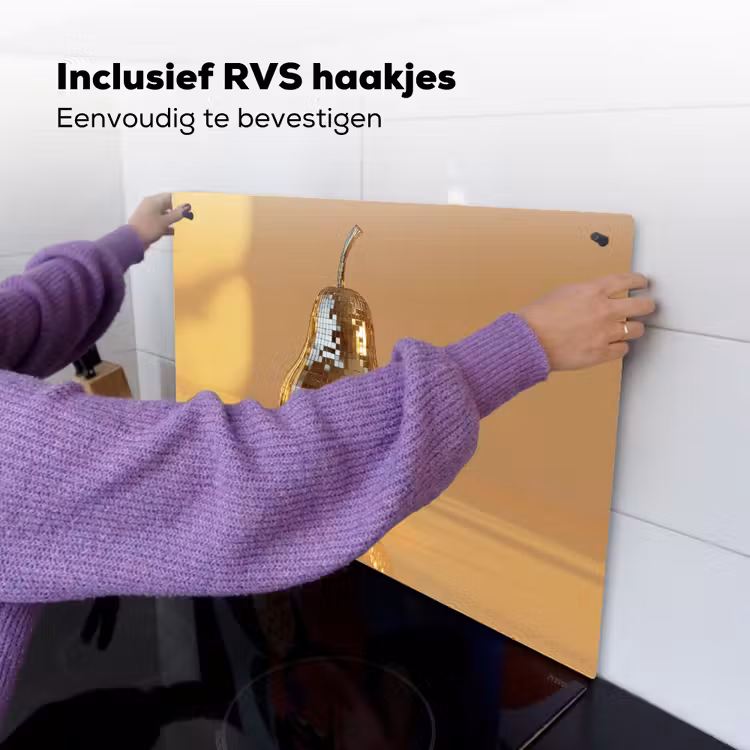 Goud - Disco - Glitter - Peer Inductie beschemer met haakjes klein -ky-ophangen-nl