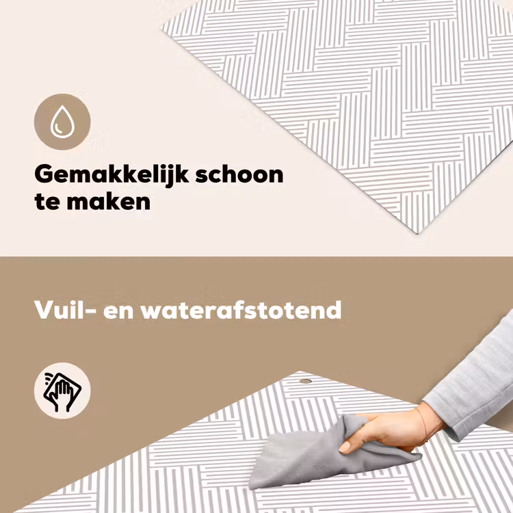 Grafisch - Patroon - Modern Inductie beschemer met haakjes klein 777 -ky-schoon-nl