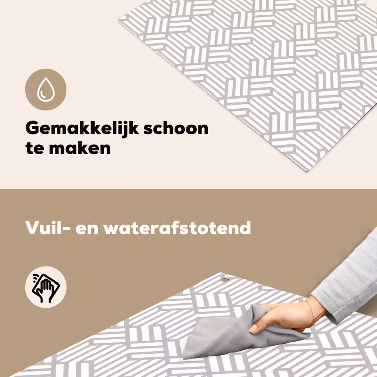 Grafisch - Patroon - Modern - Opvallend Inductie beschemer met haakjes klein 777 -ky-schoon-nl