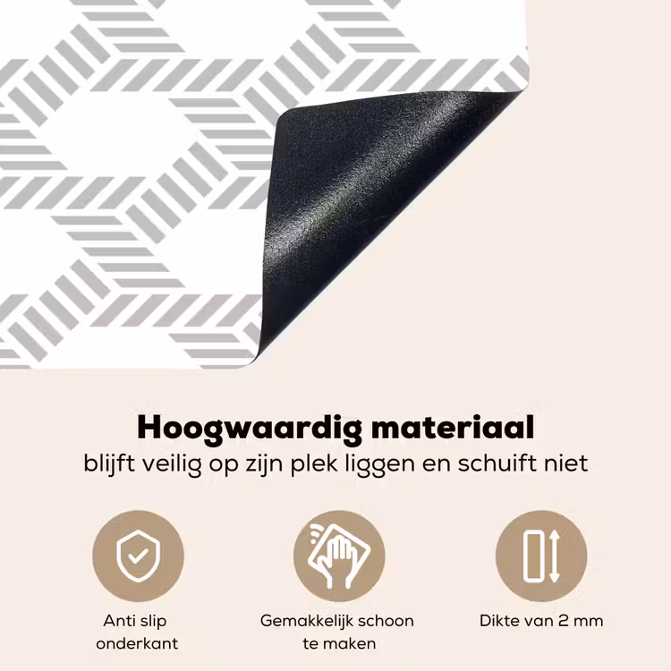 Grafisch - Patroon - Modern - Opvallend - Begrensd Inductie beschemer met haakjes klein 777 -ky-onderkant-nl