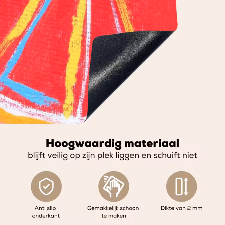 Grapefruit - Geschilderd - Roze - Strepen Inductie beschemer met haakjes middel -ky-onderkant-nl
