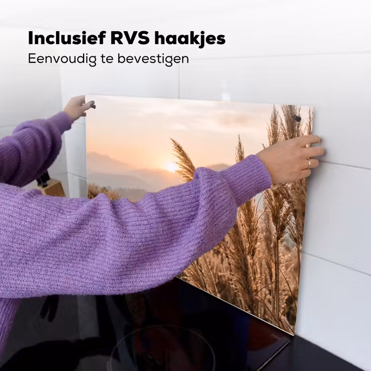Gras - Veld - Zon - Natuur Inductie beschemer met haakjes klein -ky-ophangen-nl