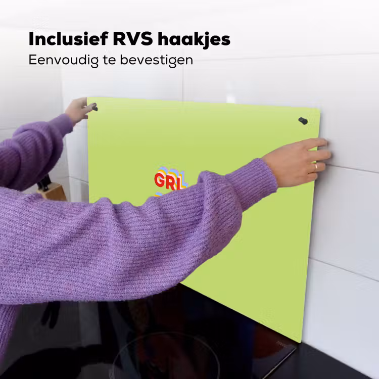 Grl pwr - Groen - Rood - 3D Inductie beschemer met haakjes klein -ky-ophangen-nl
