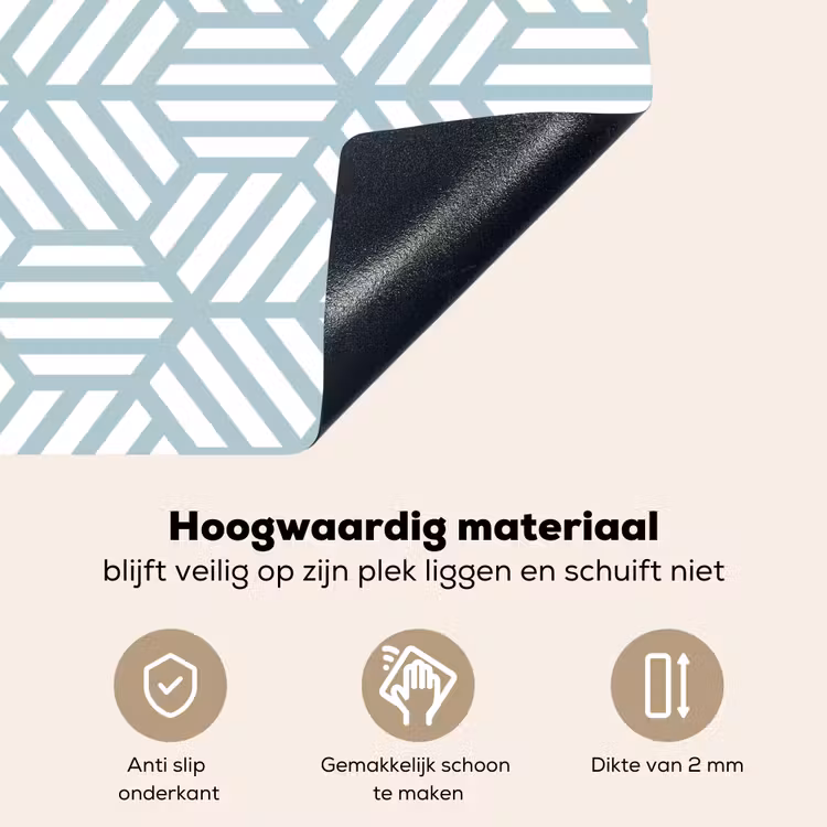 Groen - Geometrie - Patronen - Abstract Inductie beschemer met haakjes klein 777 -ky-onderkant-nl