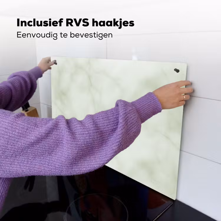 Groen - Marmer - Aders Inductie beschemer met haakjes klein 777 -ky-ophangen-nl