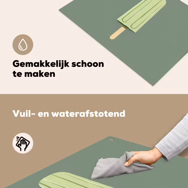 Groen - Waterijsje - Stokje - Illustratie Inductie beschemer met haakjes klein -ky-schoon-nl
