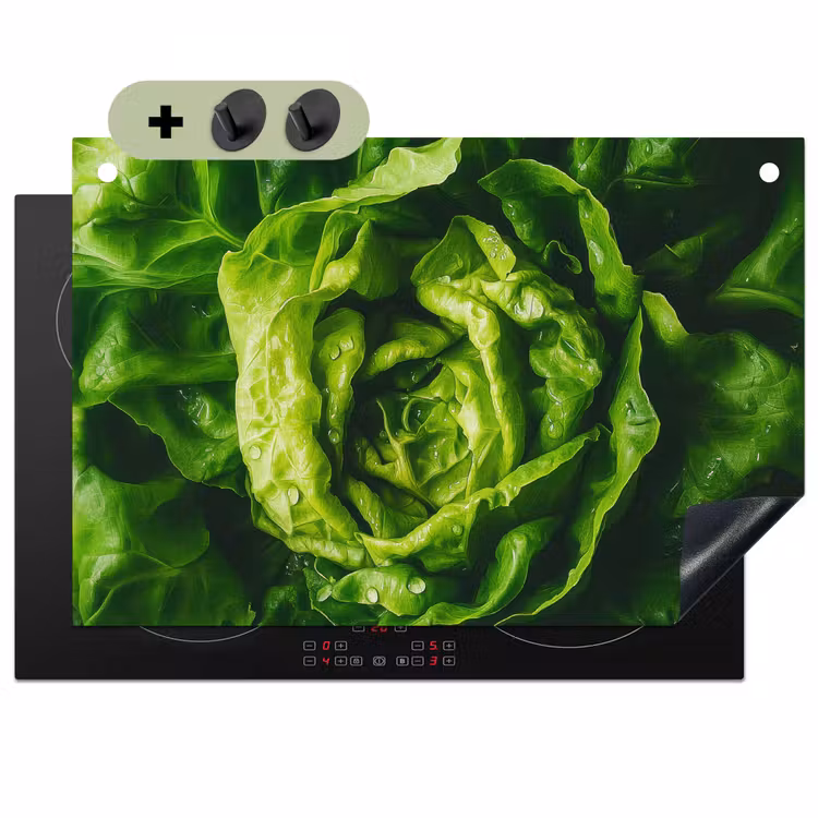 Groente - Sla - Groen Inductie beschemer met haakjes klein -3d