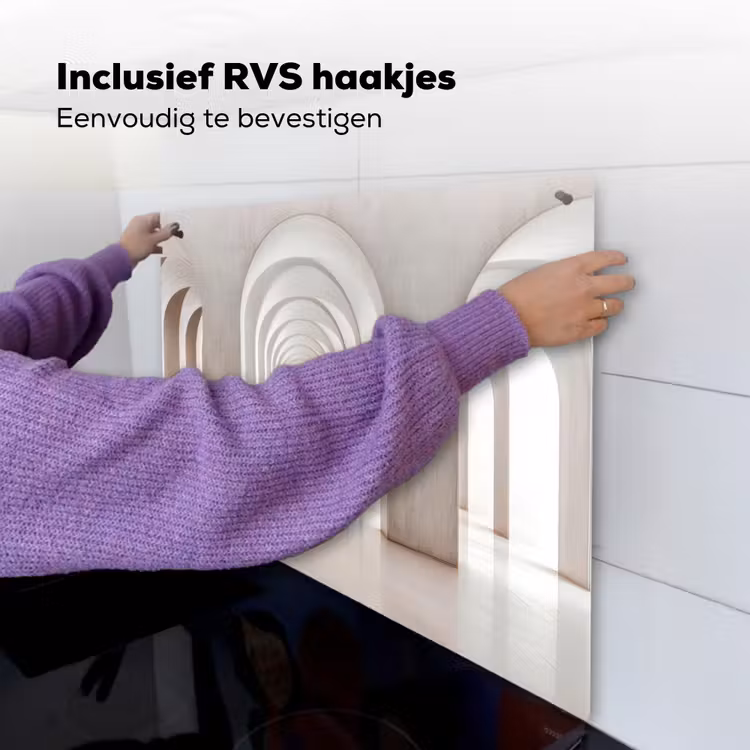 Hal - Bogen - Symmetrisch - Modern Inductie beschemer met haakjes middel -ky-ophangen-nl