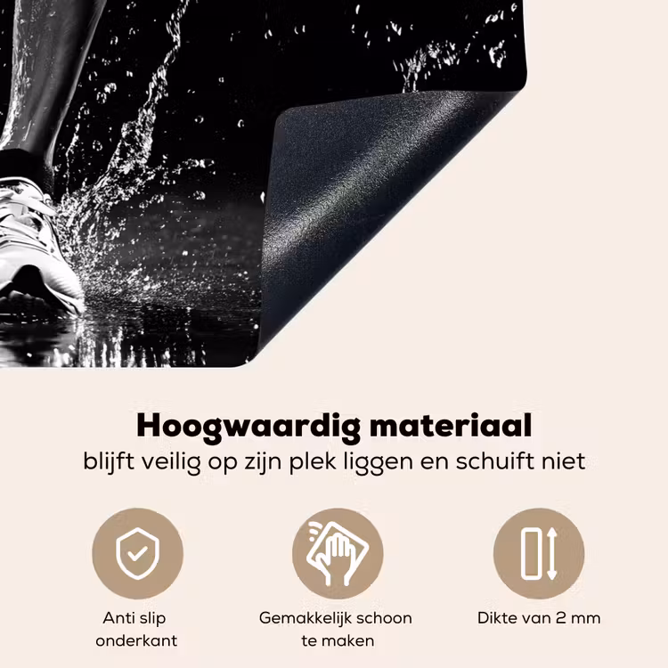 Hardloopschoenen - Rennen - Druppels - Zwart Inductie beschemer met haakjes klein -ky-onderkant-nl