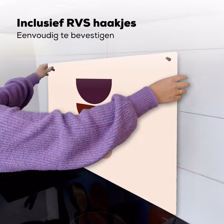 Harmonieus - Symmetrisch - Rood Inductie beschemer met haakjes middel -ky-ophangen-nl