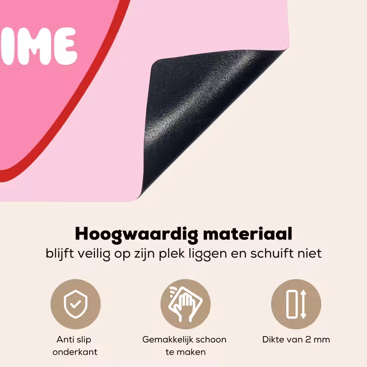 Hart - Frans - Valentijn - Roze Inductie beschemer met haakjes klein -ky-onderkant-nl