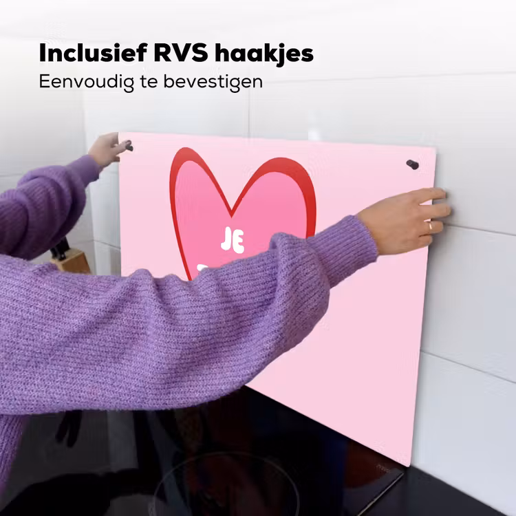 Hart - Frans - Valentijn - Roze Inductie beschemer met haakjes klein -ky-ophangen-nl