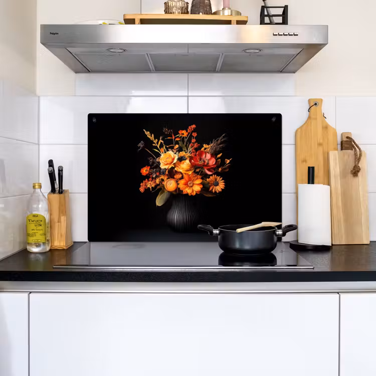 Herfst - Boeket - Oranje Inductie beschemer met haakjes klein -sfeer2