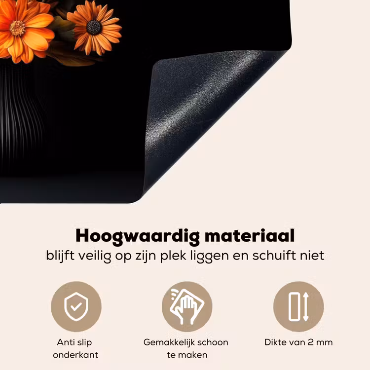 Herfst - Boeket - Oranje Inductie beschemer met haakjes klein -ky-onderkant-nl