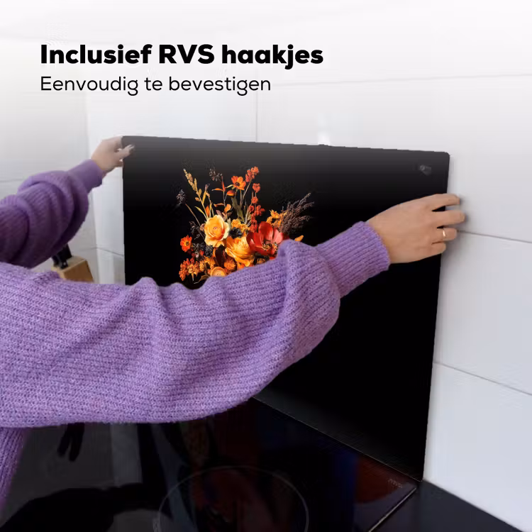 Herfst - Boeket - Oranje Inductie beschemer met haakjes klein -ky-ophangen-nl