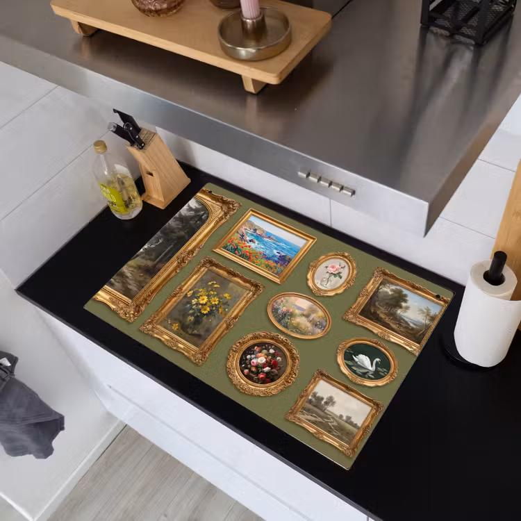 Hert - Bos - Natuur - Klassiek - Dieren Inductie beschemer met haakjes klein -sfeer1