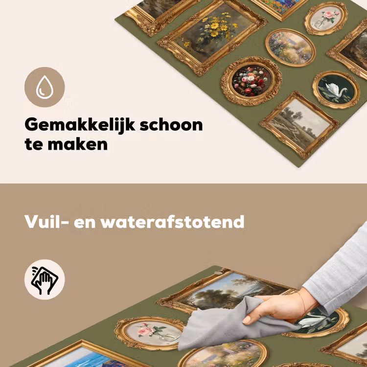 Hert - Bos - Natuur - Klassiek - Dieren Inductie beschemer met haakjes klein -ky-schoon-nl