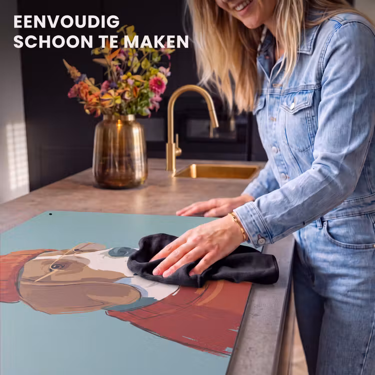 Hond - Beanie - Zonnebril - Dieren - Modern Inductie beschemer met haakjes klein -ky-schoon-nl