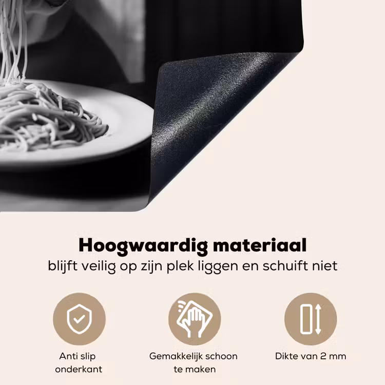 Hond - Bulldog - Pasta - Bril - Stoer - Dieren Inductie beschemer met haakjes klein -ky-onderkant-nl