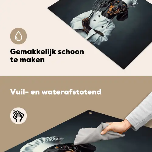 Hond - Garde - Kok Inductie beschemer met haakjes klein -ky-schoon-nl