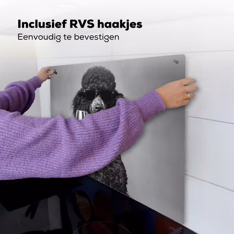 Hond - Krullen - Zonnebril - Wijn Inductie beschemer met haakjes middel -ky-ophangen-nl